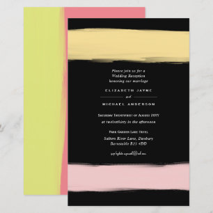 Convite de Casamento BUDGET Modern Color Swash A9