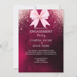 Convite de casamento caindo abstrato elegante
