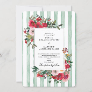 Convite de Casamento Cameo Verde
