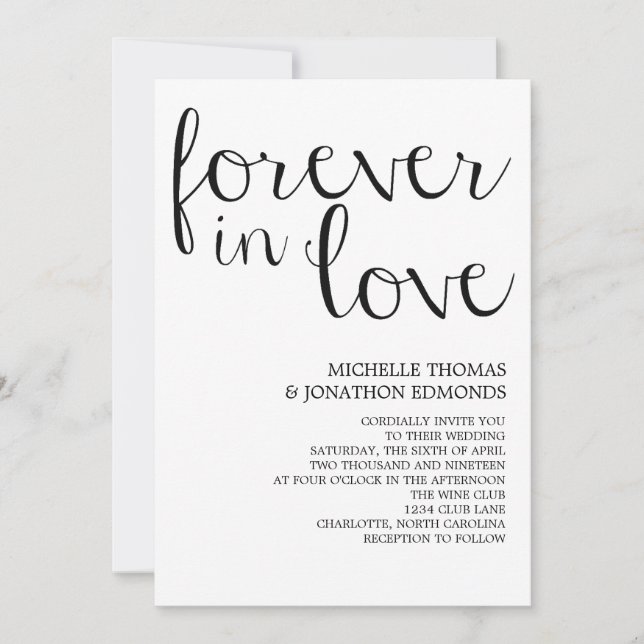 Convite de casamento| Caneta (Frente)