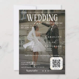 Convite de Casamento Capa de Revista