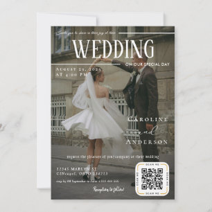 Convite de Casamento Capa de Revista