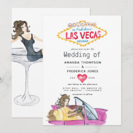 Convite de Casamento Caprichoso em Las Vegas