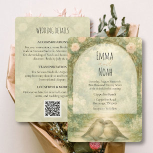 Convite de Casamento Caprichoso Jardim Inglês com