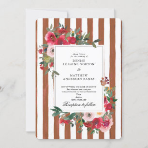Convite de Casamento Caramel Cafe