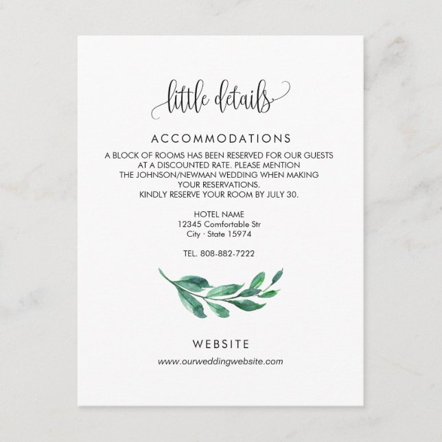 Convite de Casamento - cartão incluso, cartão de d (Frente)