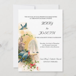 Convite de Casamento Católico