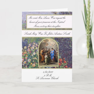 Convite de Casamento Católico Tradicional Maria
