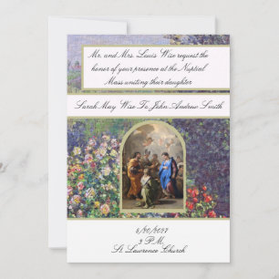Convite de Casamento Católico Tradicional Maria