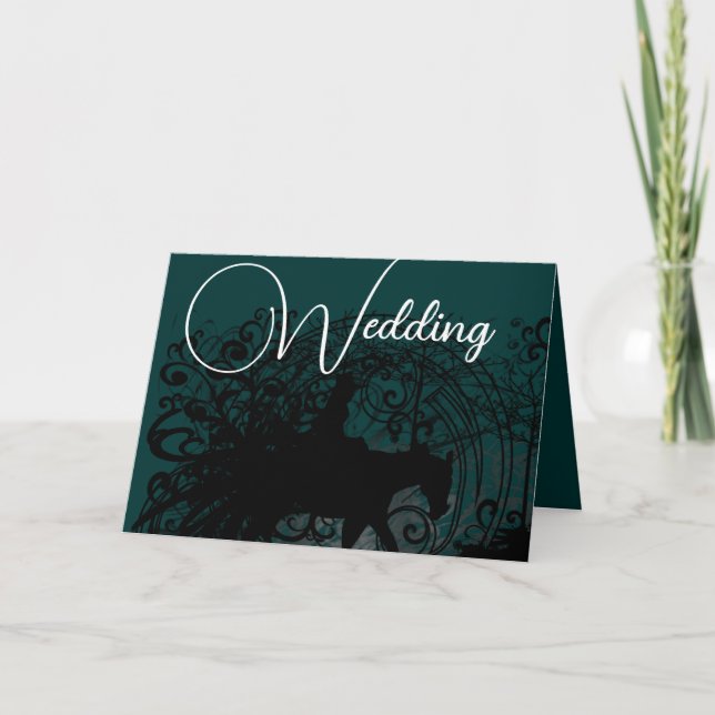 Convite de Casamento Cavalo Ocidental Convite de C (Frente)