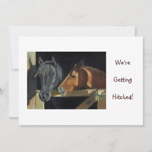 CONVITE DE CASAMENTO: CAVALOS, Western: PASTEL