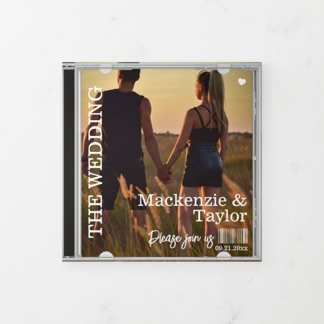 Convite de Casamento CD Photo Cover (Cobrir)
