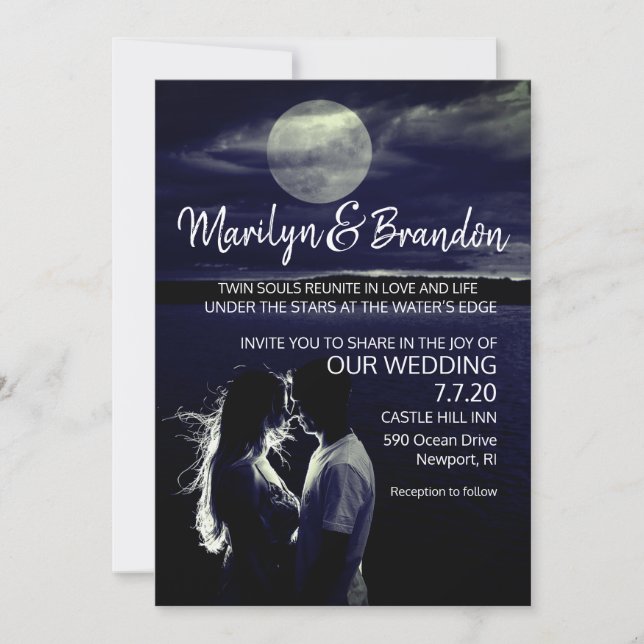 Convite de Casamento Celestial (Frente)