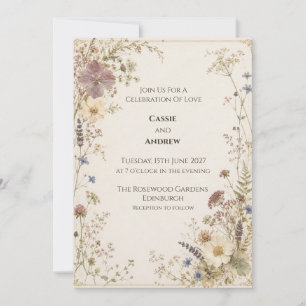 Convite de Casamento Celtic Thistle