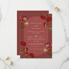 Convite de Casamento Chic com Detalhe Clássico