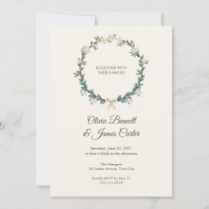Convite de Casamento Choisya Wreath
