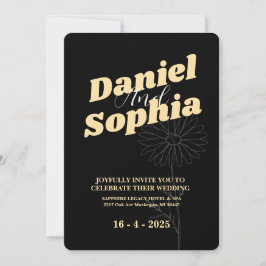 Convite de casamento clássico