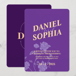 Convite de casamento clássico