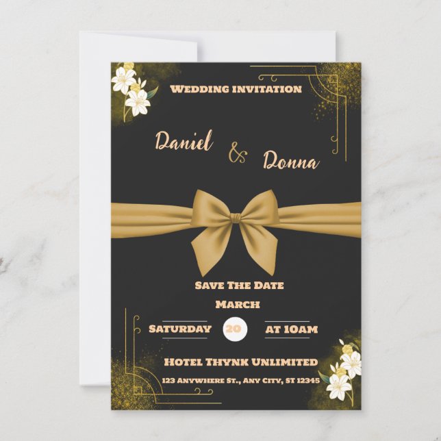 CONVITE DE CASAMENTO CLÁSSICO (Frente)