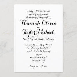 Convite de casamento *Clássico Moderno*