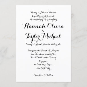 Convite de casamento *Clássico Moderno*