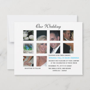 Convite de casamento - colagem