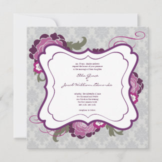 Convite de casamento // Coleção De Buquês De Pluma