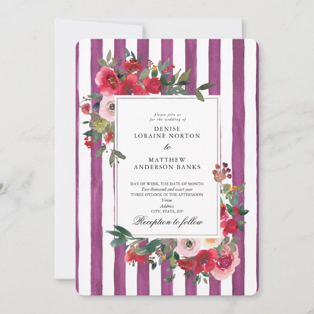 Convite de Casamento Colorido Bon Bon (Frente)
