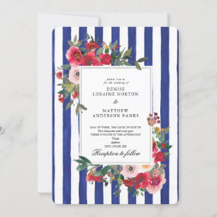 Convite de Casamento Colorido com Azulamento