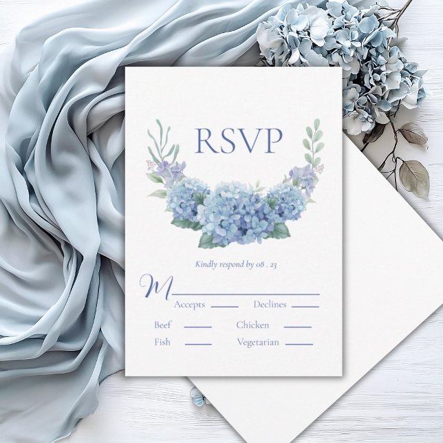 Convite de Casamento com Aquarela Floral de Hortên (Criador carregado)