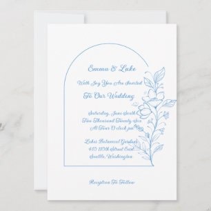 Convite de Casamento com Arco Floral