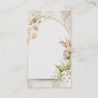 Convite de Casamento com Arco Floral Seco e Grama