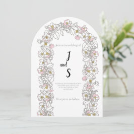 Convite de Casamento com Arco Moderno | Estética E