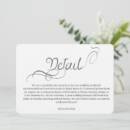 Convite de Casamento com Caligrafia Minimalista El
