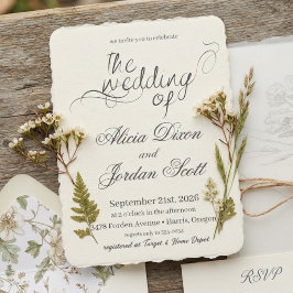 Convite de Casamento com Caligrafia Minimalista El