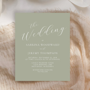 Convite de Casamento com Caligrafia Orçamentária V