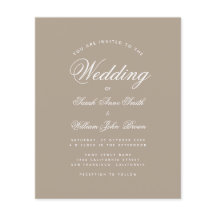 Convite de Casamento com Caligrafia Simples Orçame