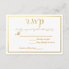Convite de casamento com cartão de resposta RSVP e
