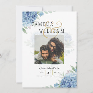 Convite de Casamento com Código QR de Hortênsia Az