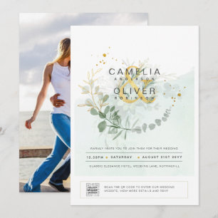 Convite de Casamento com Código QR para FOTOGRAFIA