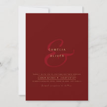 Convite de Casamento com Código QR para RSVP Amper