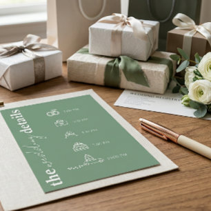 Convite de Casamento com Desenho Floral Moderno em
