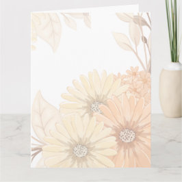 Convite de Casamento com Desenho Floral Pastel