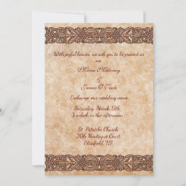 Convite de Casamento com Design Celta Irlandês