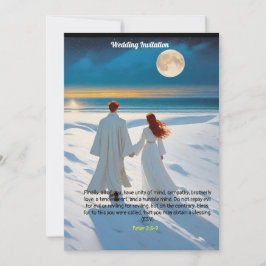 Convite de Casamento com destaque para Pedro 3:8-9