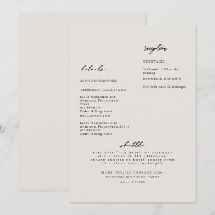 Convite de Casamento com Detalhe Simples Moderno B