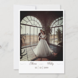 Convite de casamento com foto