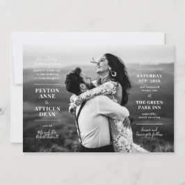 Convite de Casamento com Foto Atmosfera Moderna