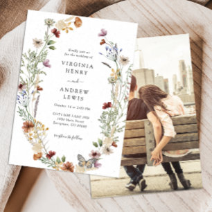 Convite de Casamento com Foto Boho