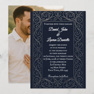 Convite de Casamento com Foto da Marinha Real
